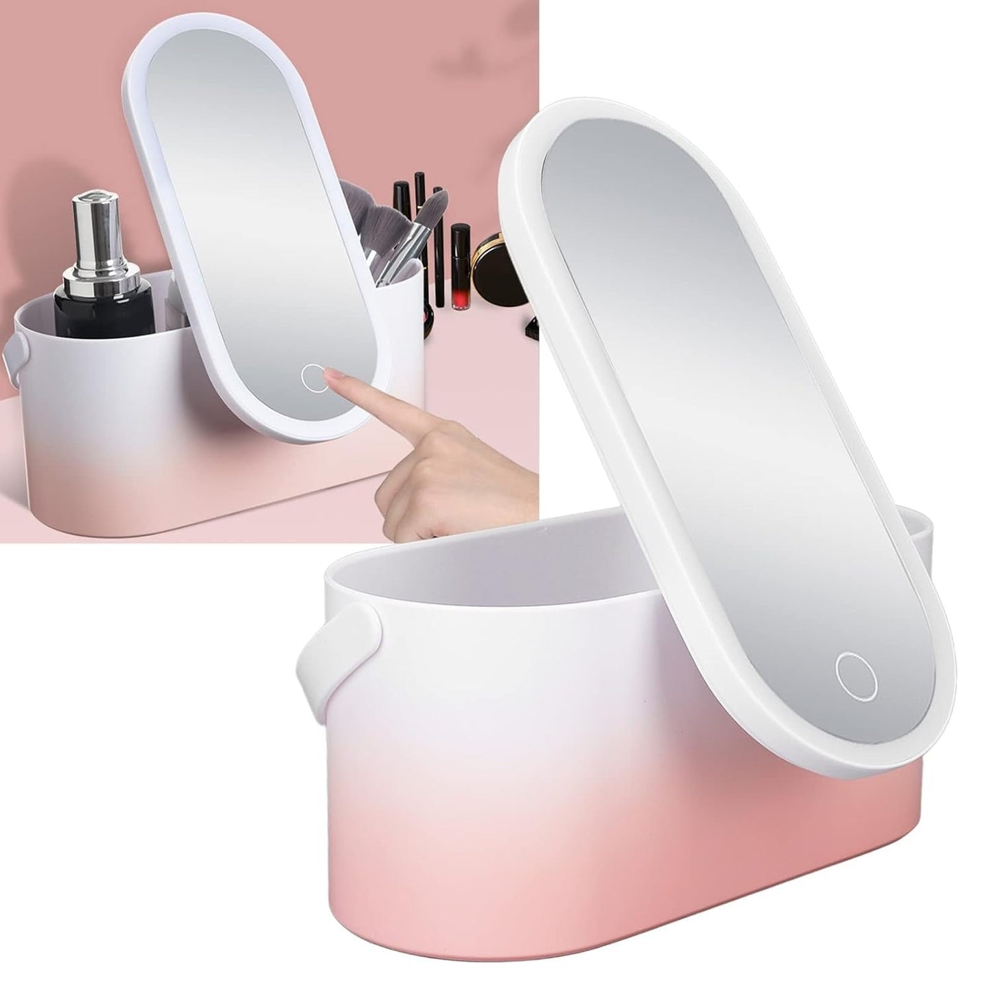 Vanity Box With Mirror Light