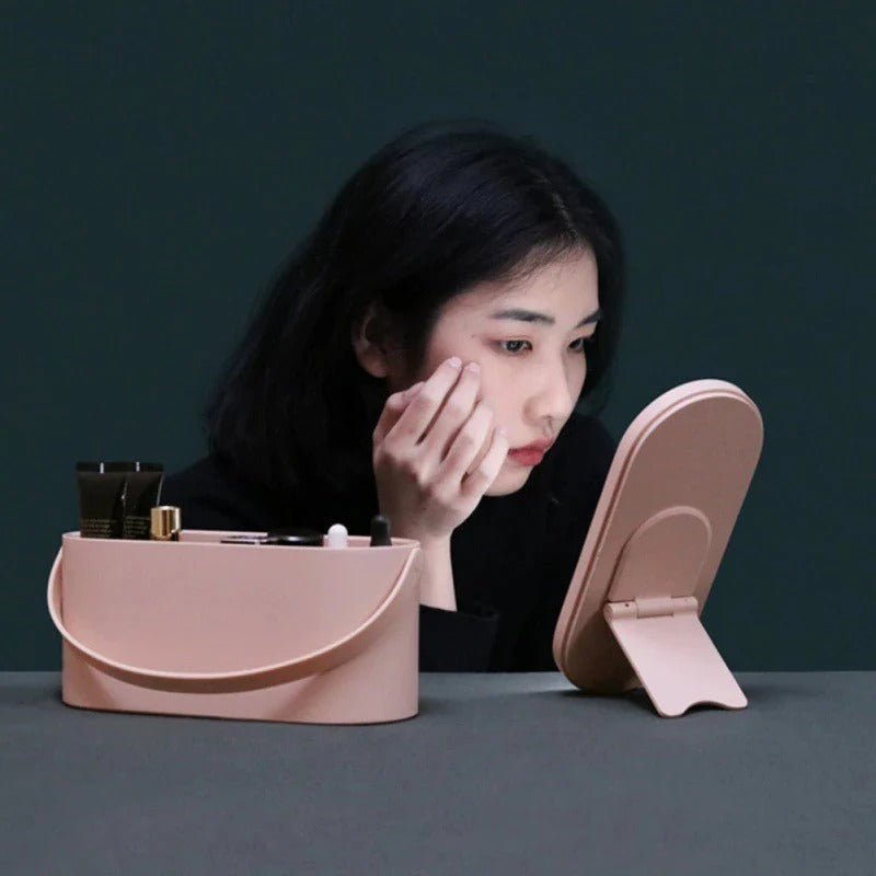 Vanity Box With Mirror Light