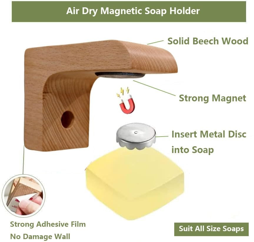 Wood Magnetic Soap Holder