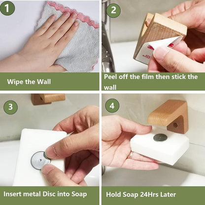 Wood Magnetic Soap Holder