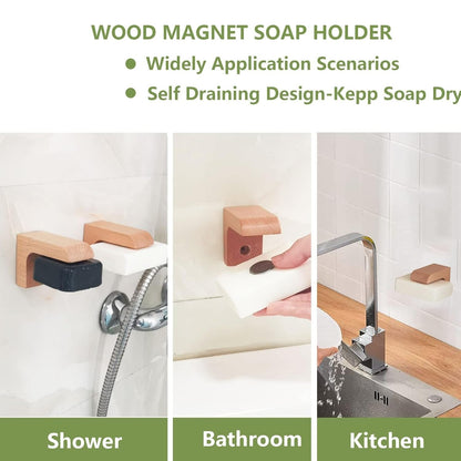 Wood Magnetic Soap Holder