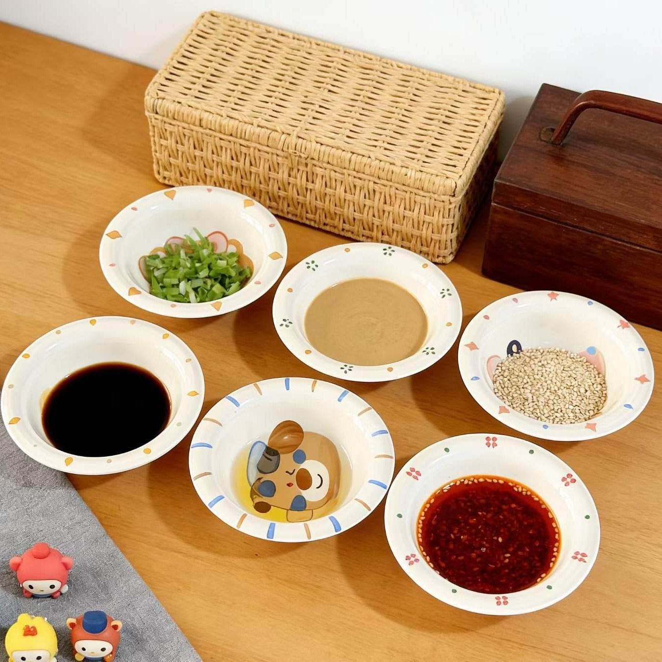 Tiny Cartoon Serving Bowls