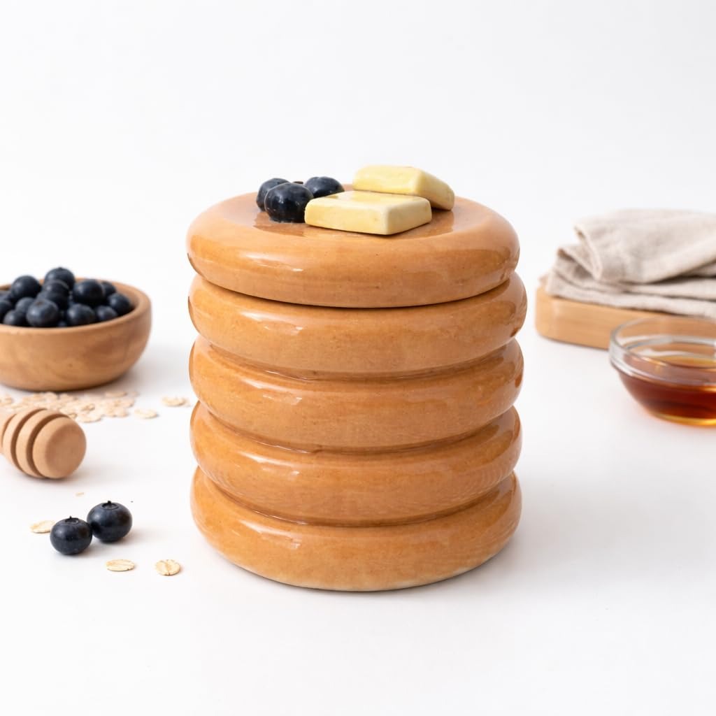 Ceramic Pancake Jar
