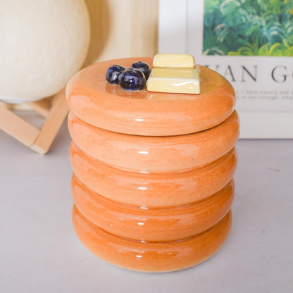 Ceramic Pancake Jar