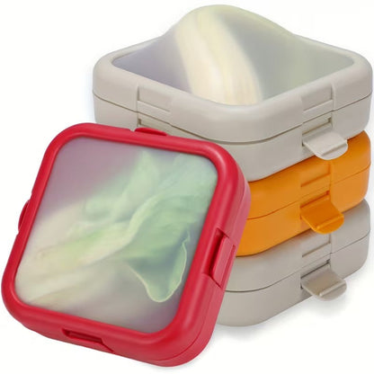 Square Silicone Lid Storage Box