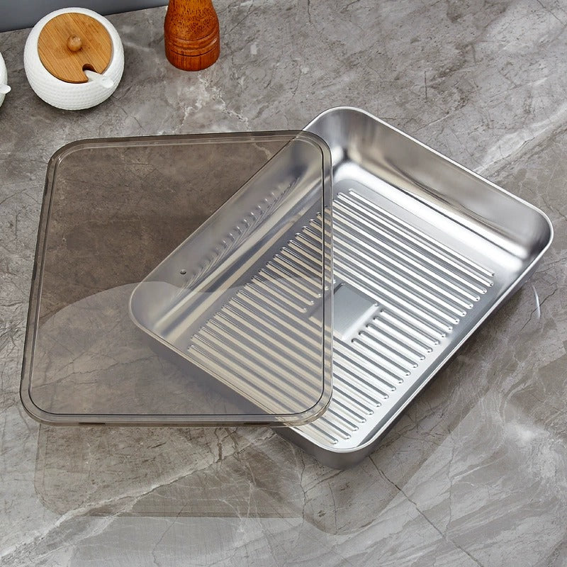 Multi-Purpose Steel Serving Tray