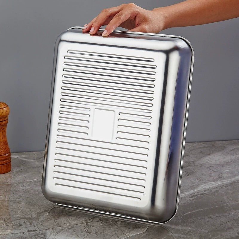 Multi-Purpose Steel Serving Tray