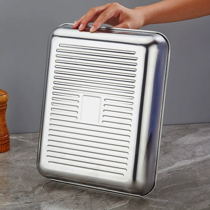 Multi-Purpose Steel Serving Tray