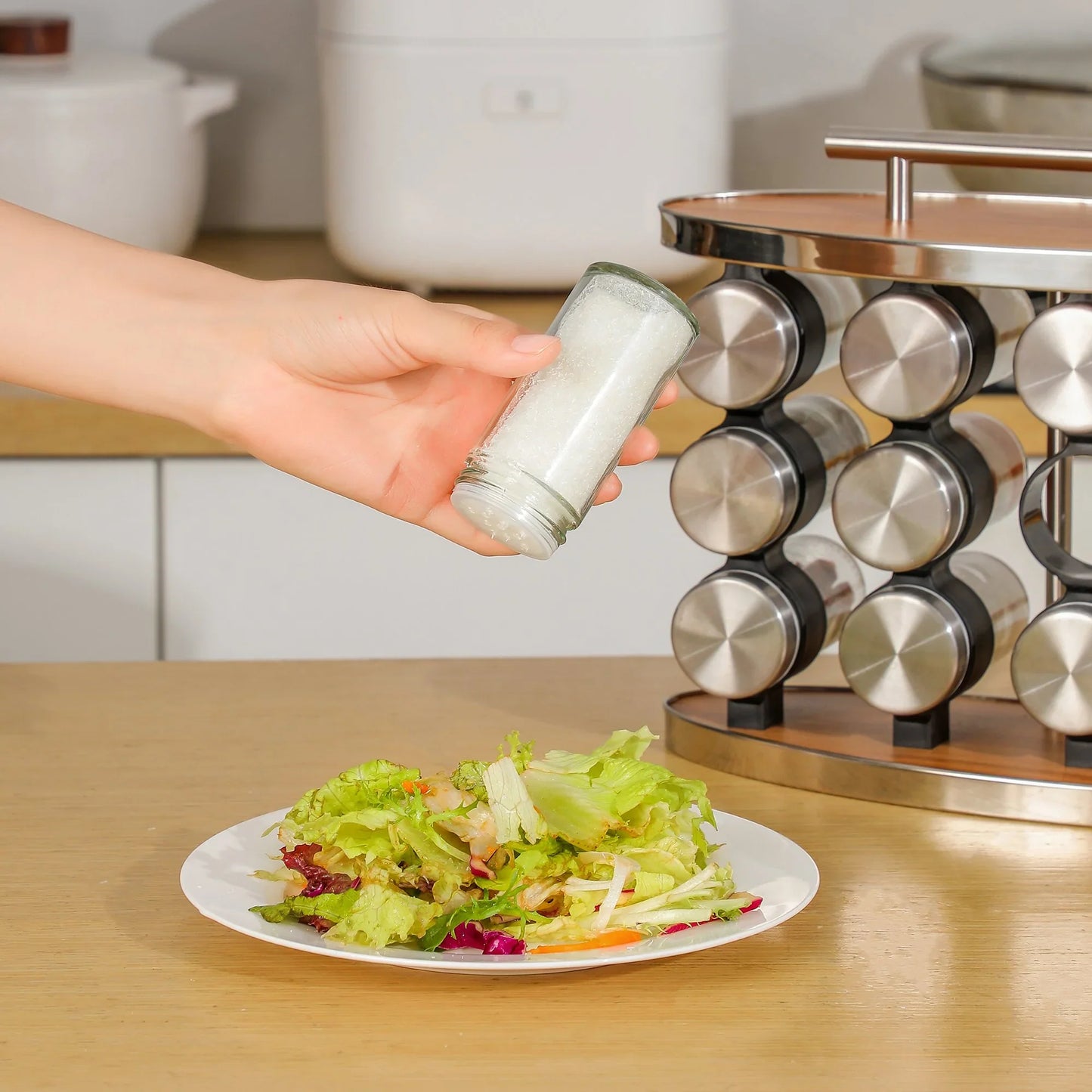 Spice Rack with Jars