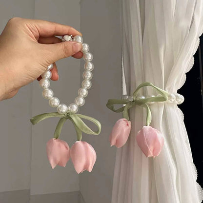 Tulip Pearl Curtain Tieback