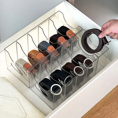 Transparent Belt Storage Box