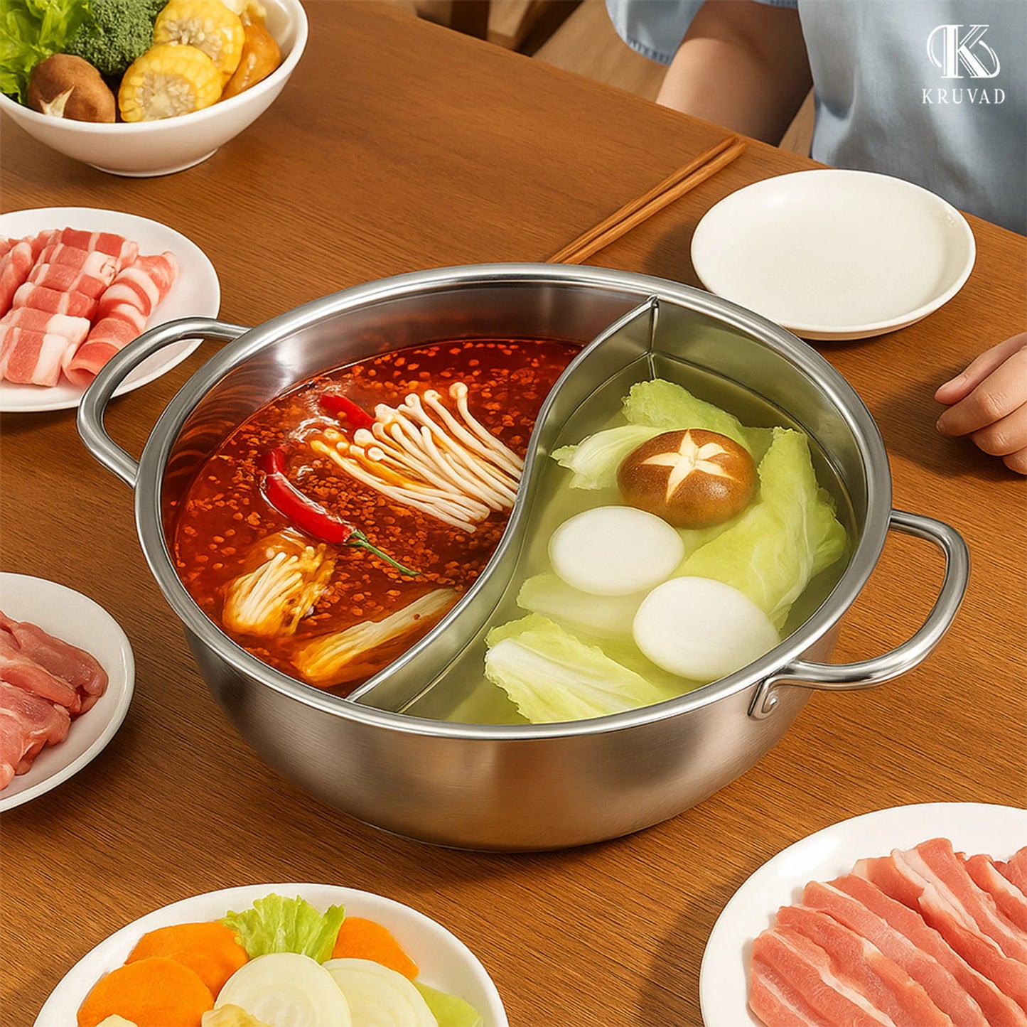 Dual-Sided Hot Pot