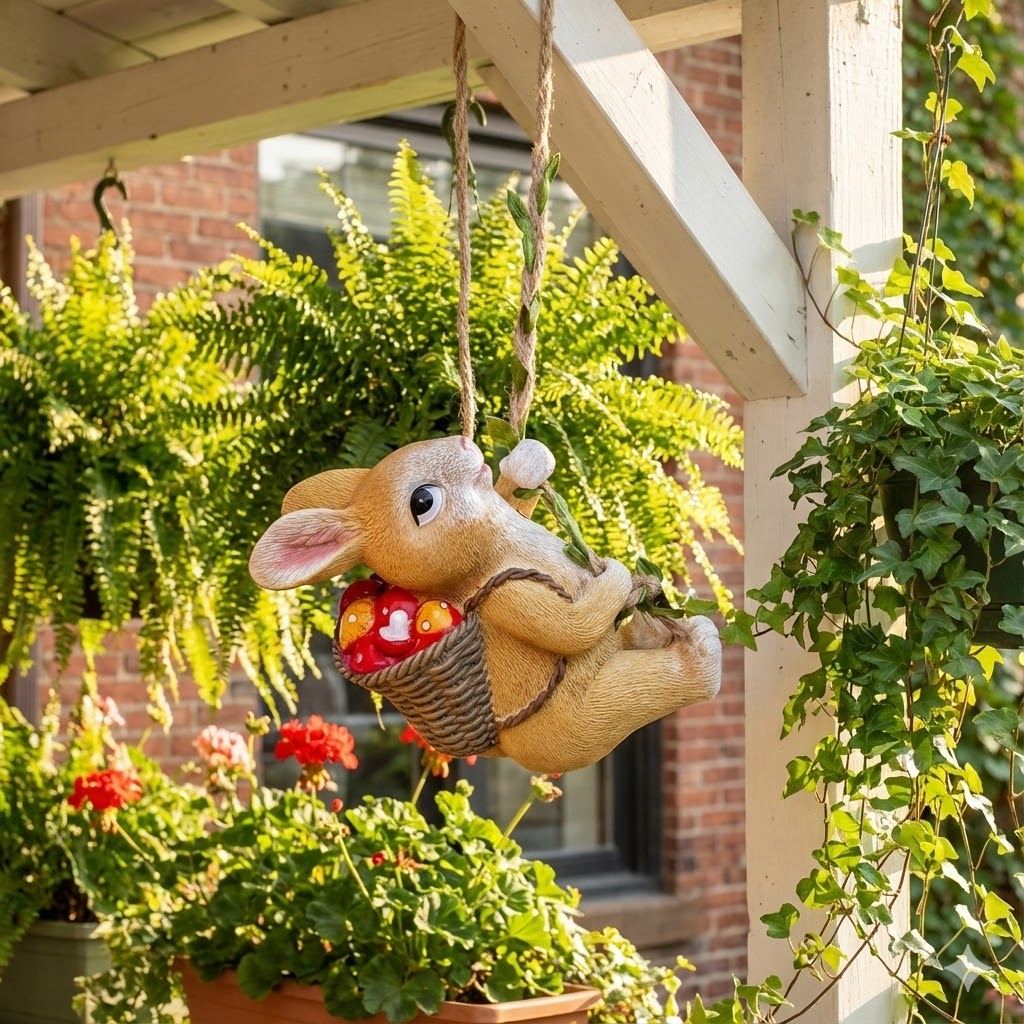 Cute Climbing Rabbit Ornament