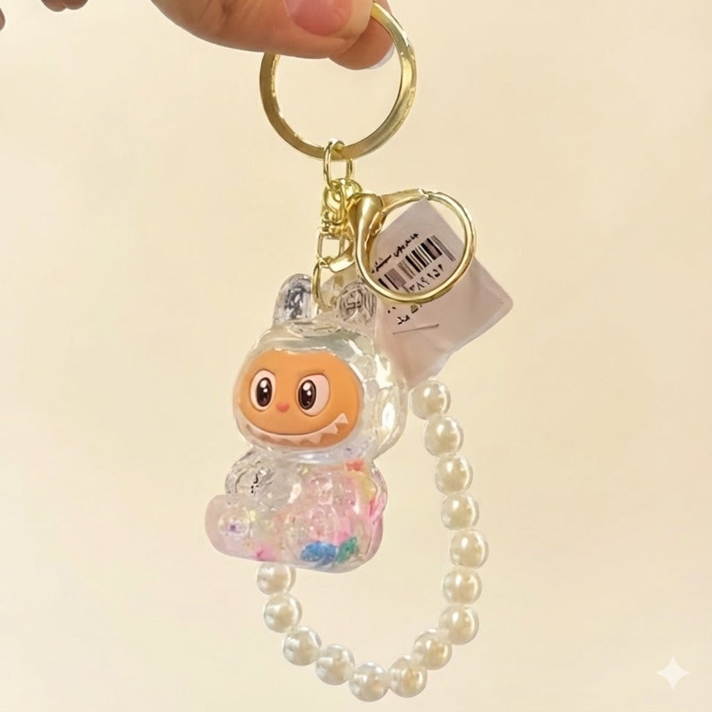 Labubu Pearl Keychain