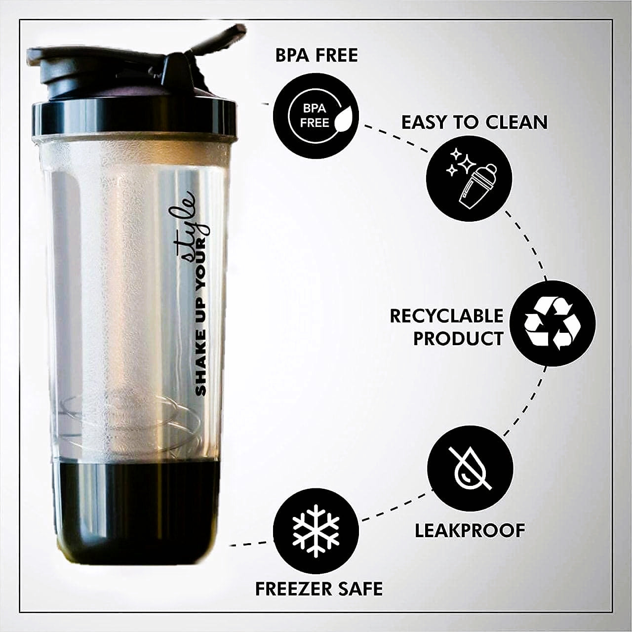Premium Protein Shaker Bottle (750ML)