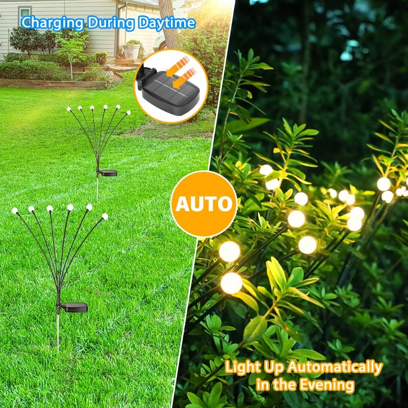 Water Proof Solar LED Lights 6 - LEDS