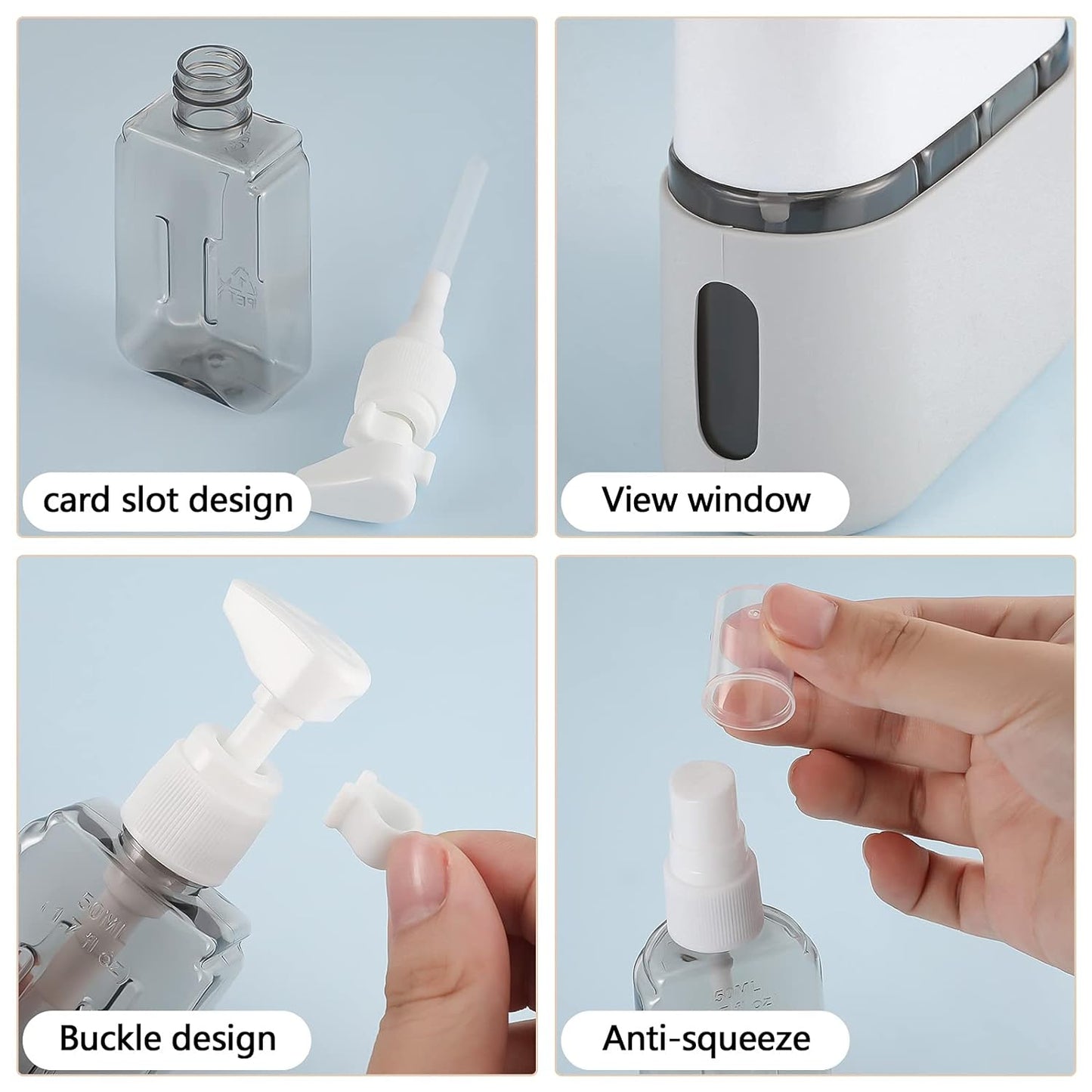 4 in 1 Travel Bottle Set