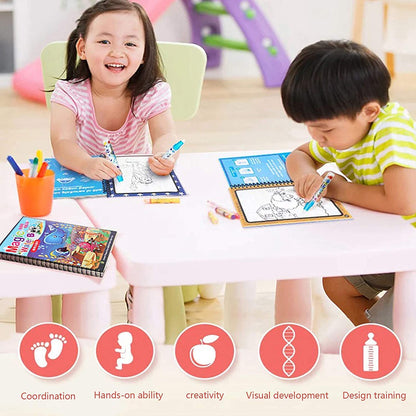 Magic Water Coloring Doodle Book ( Set of 3/5)