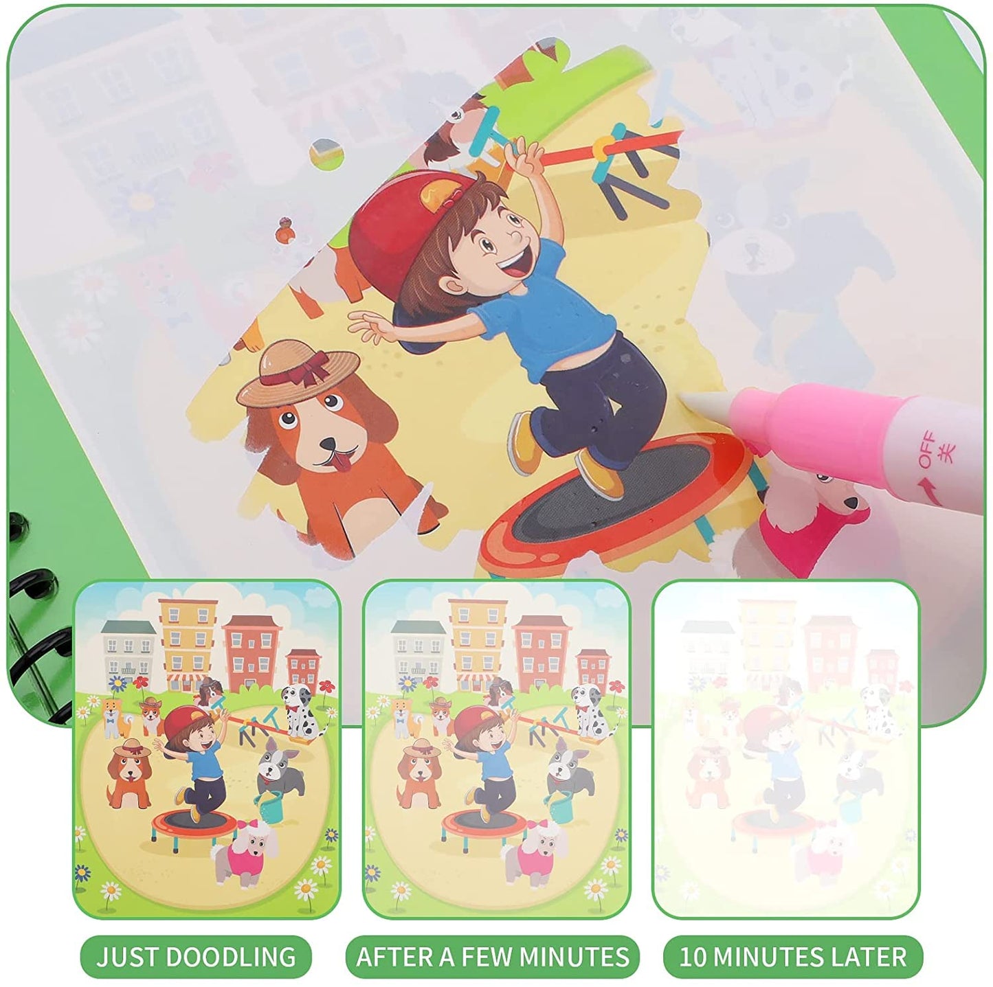 Magic Water Coloring Doodle Book ( Set of 3/5)