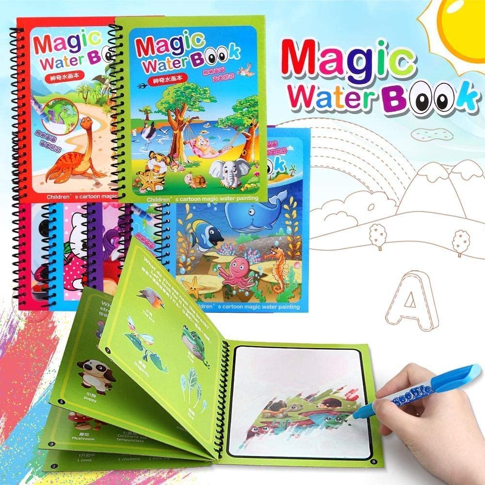 Magic Water Coloring Doodle Book ( Set of 3/5)