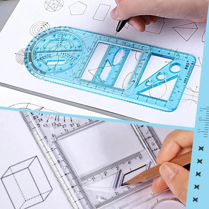14 in 1 Geometric Ruler (Set of 3)