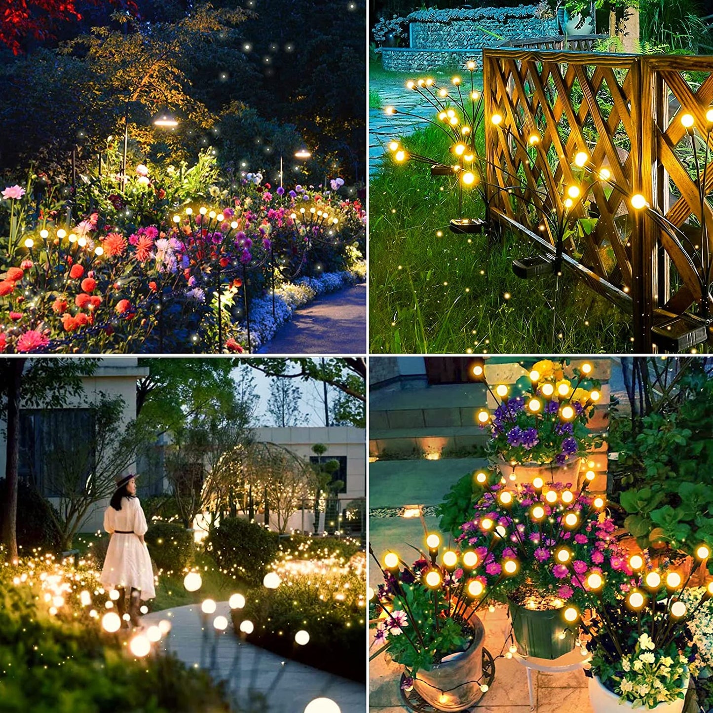 Water Proof Solar LED Lights 6 - LEDS