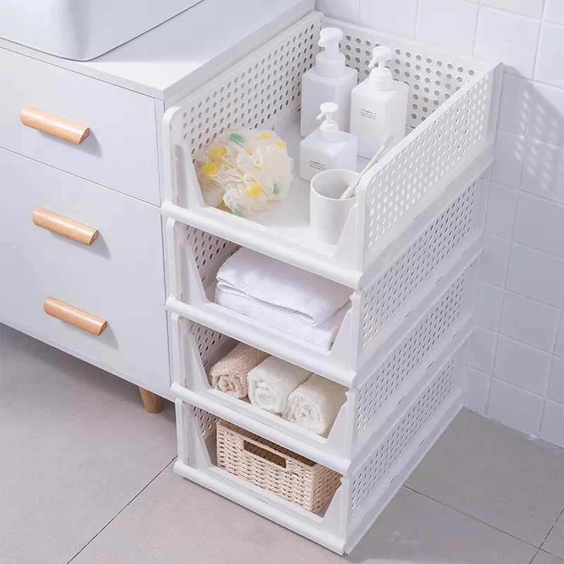 Foldable and Stackable Closet Organizer Drawer