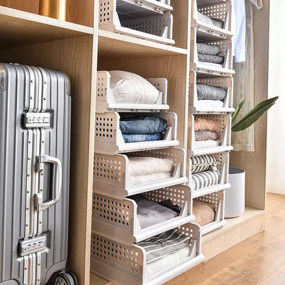 Foldable and Stackable Closet Organizer Drawer