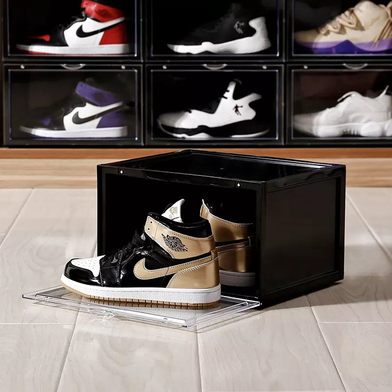 Stackable Shoe Organizer (BLACK) (Side Drop)