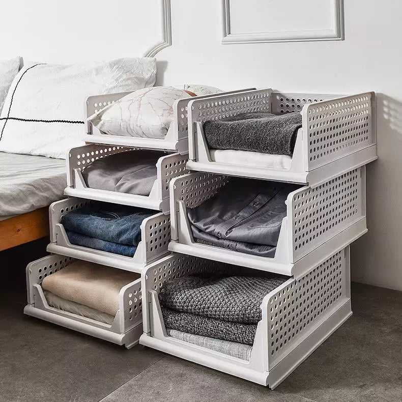 Foldable and Stackable Closet Organizer Drawer