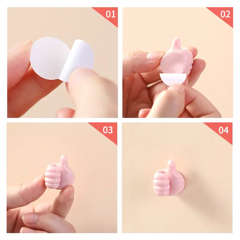 Cute Adhesive Thumb Hooks