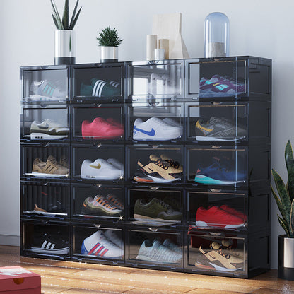 Stackable Shoe Organizer (BLACK) (Side Drop)