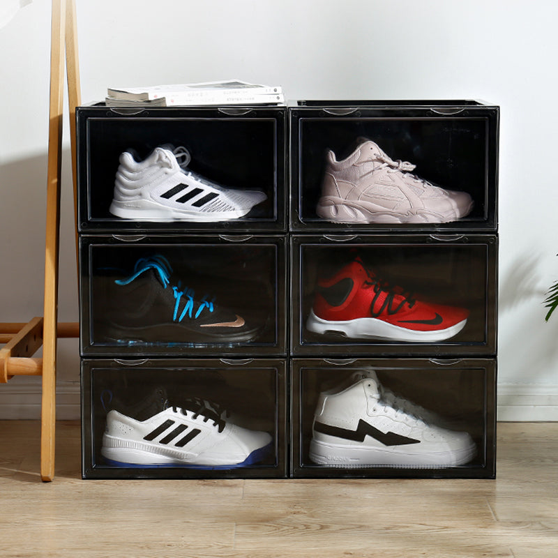 Stackable Shoe Organizer (BLACK) (Side Drop)