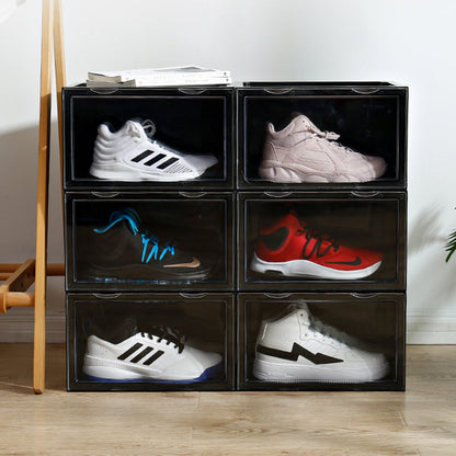 Stackable Shoe Organizer (BLACK) (Side Drop)