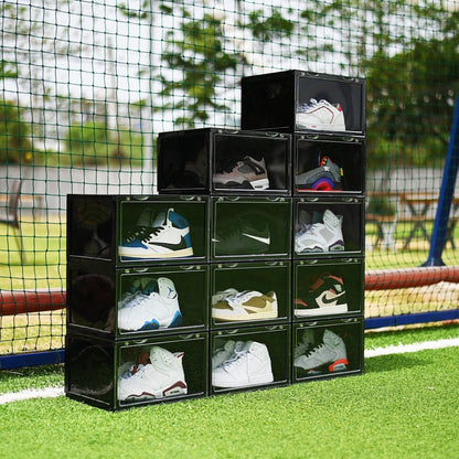 Stackable Shoe Organizer (BLACK) (Side Drop)