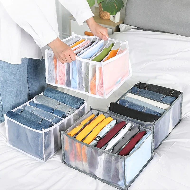 Wardrobe Clothes Compartment Boxes / Jeans Storage Box (35 X 25 X 20 CM)