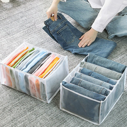 Wardrobe Clothes Compartment Boxes / Jeans Storage Box (35 X 25 X 20 CM)