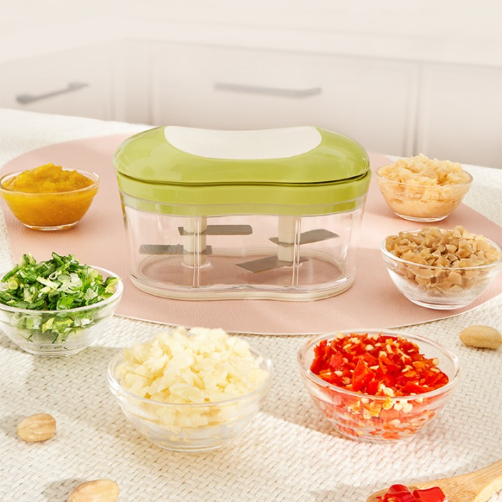 Hand  push garlic cutter