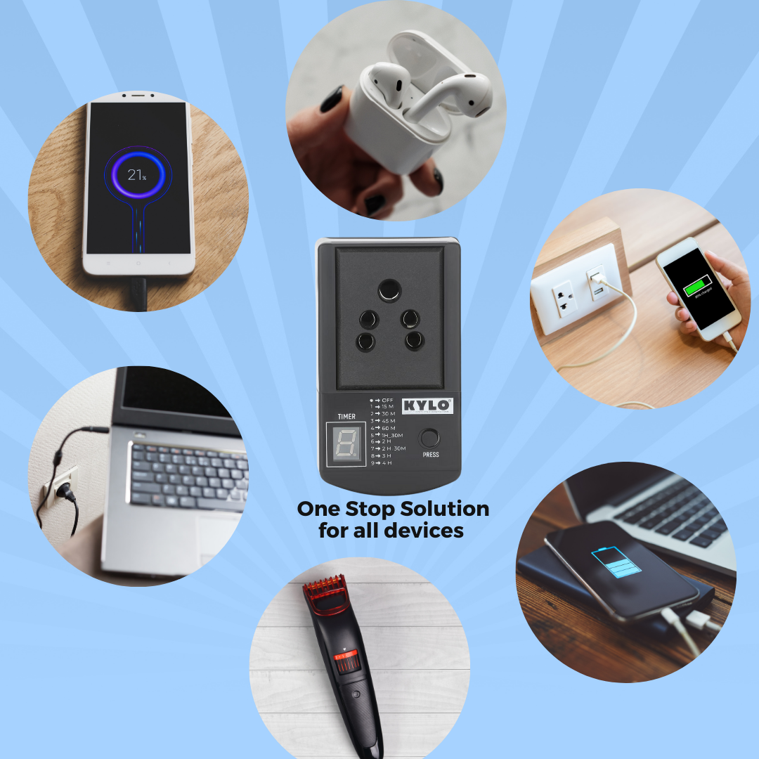 Automatic Timer Socket + Mobile Holder